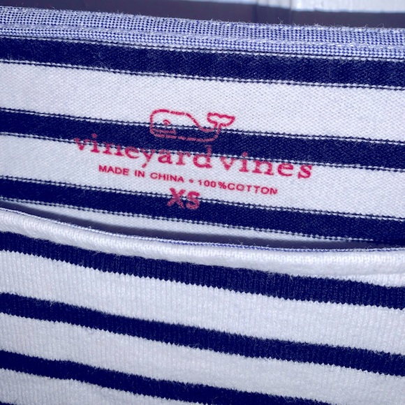 Vineyard Vines Navy Striped Sweater XSmall - Picture 2 of 6